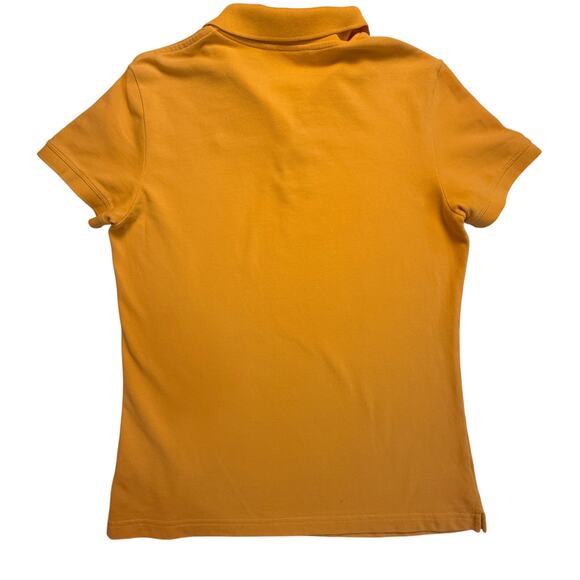 Lilly Pulitzer Women’s Orange Polo Shirt Pink Palm Tree Embroidery Pima Cotton L - Picture 2 of 7